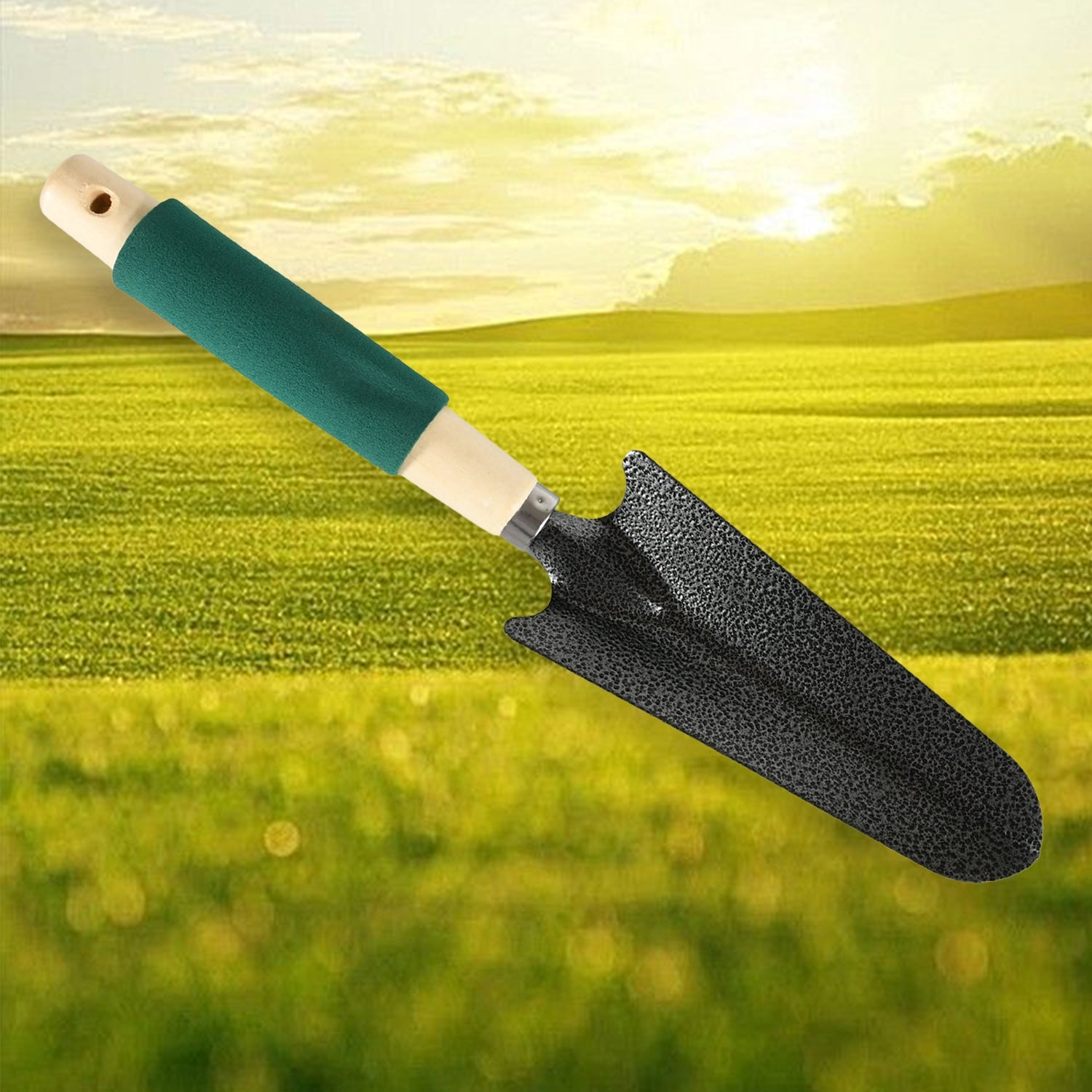 7593 Gardening Tools - Hand Cultivator, Trowel, Heavy Duty with Ergonomic Wooden Handle for Transplanting and Digging (3 Pcs Set) 7593 Gardening Tools - Hand Cultivator, Trowel, Heavy Duty with Ergonomic Wooden Handle for Transplanting and Digging (3 Pcs Set)